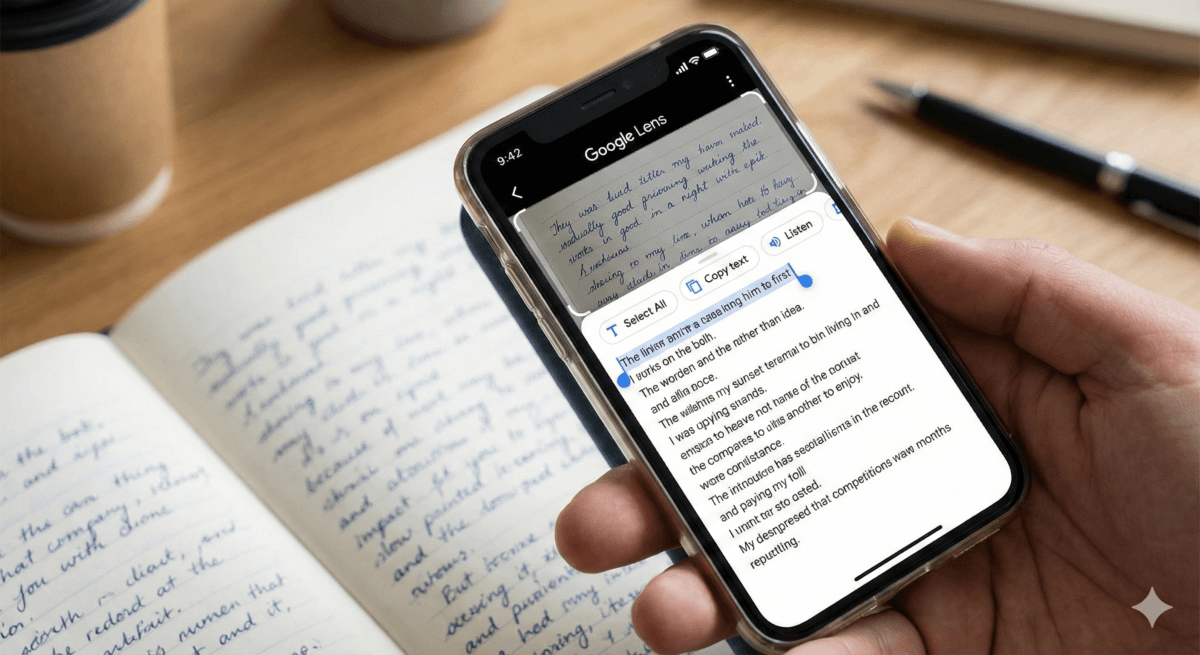 google lens image to text converter for handwritten notes